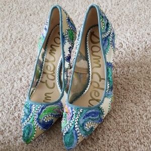 Sam edelman hazel printed pumps size 8 3.5" heel